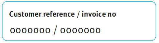 Customer reference and invoice number  image