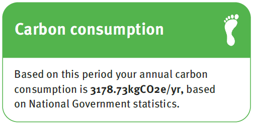 Your water-related carbon consumption and year-to-date consumption image