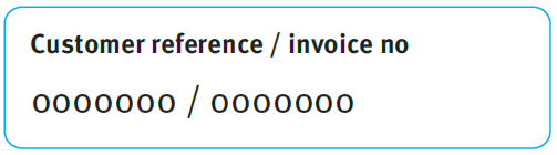 Customer reference and invoice number  image