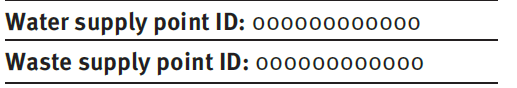 Water and waste water - Supply point ID (SPID) image