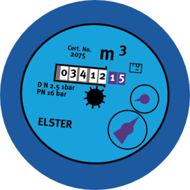 Smart water meter graphic