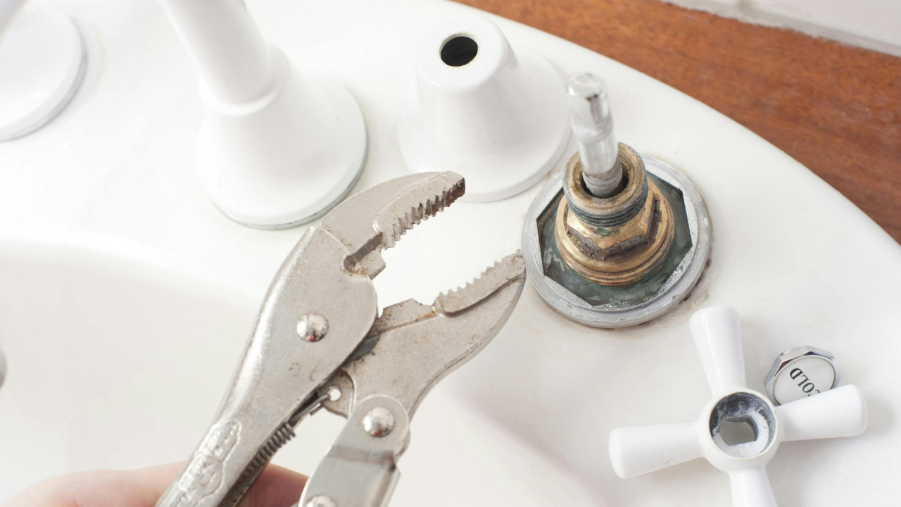 Tool beside water tap